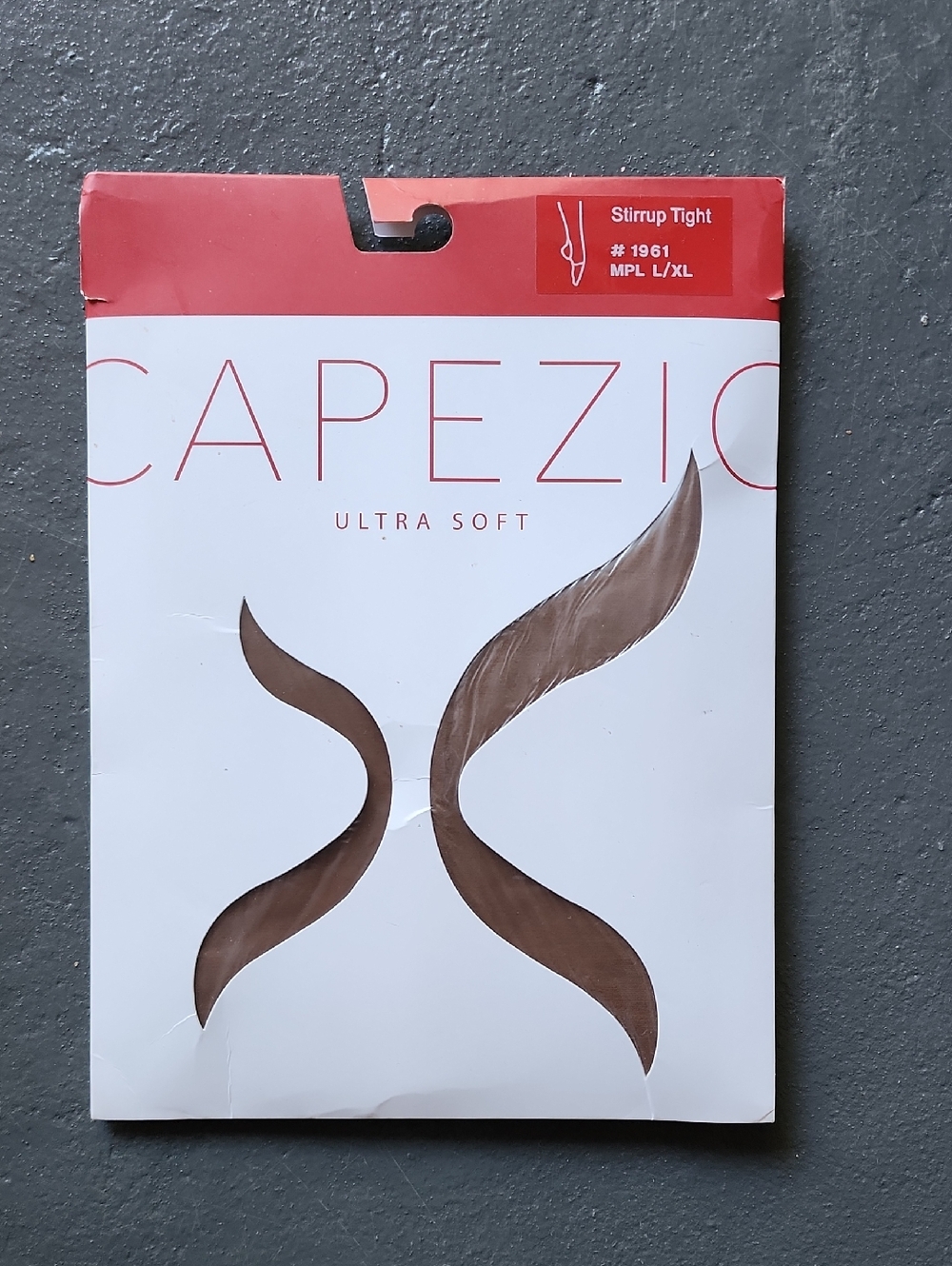 Capezio Ultra Soft Stirrup Tight L/XL Matte Semi Opaque Tights MPL Moccasin NWT